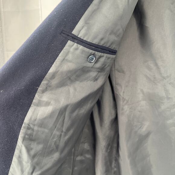 Vtg Y2K QBC Quarterback NFL Wool Mens Sz XL Blazer Preppy Ivy Retro Varsity 80s - Picture 10 of 11